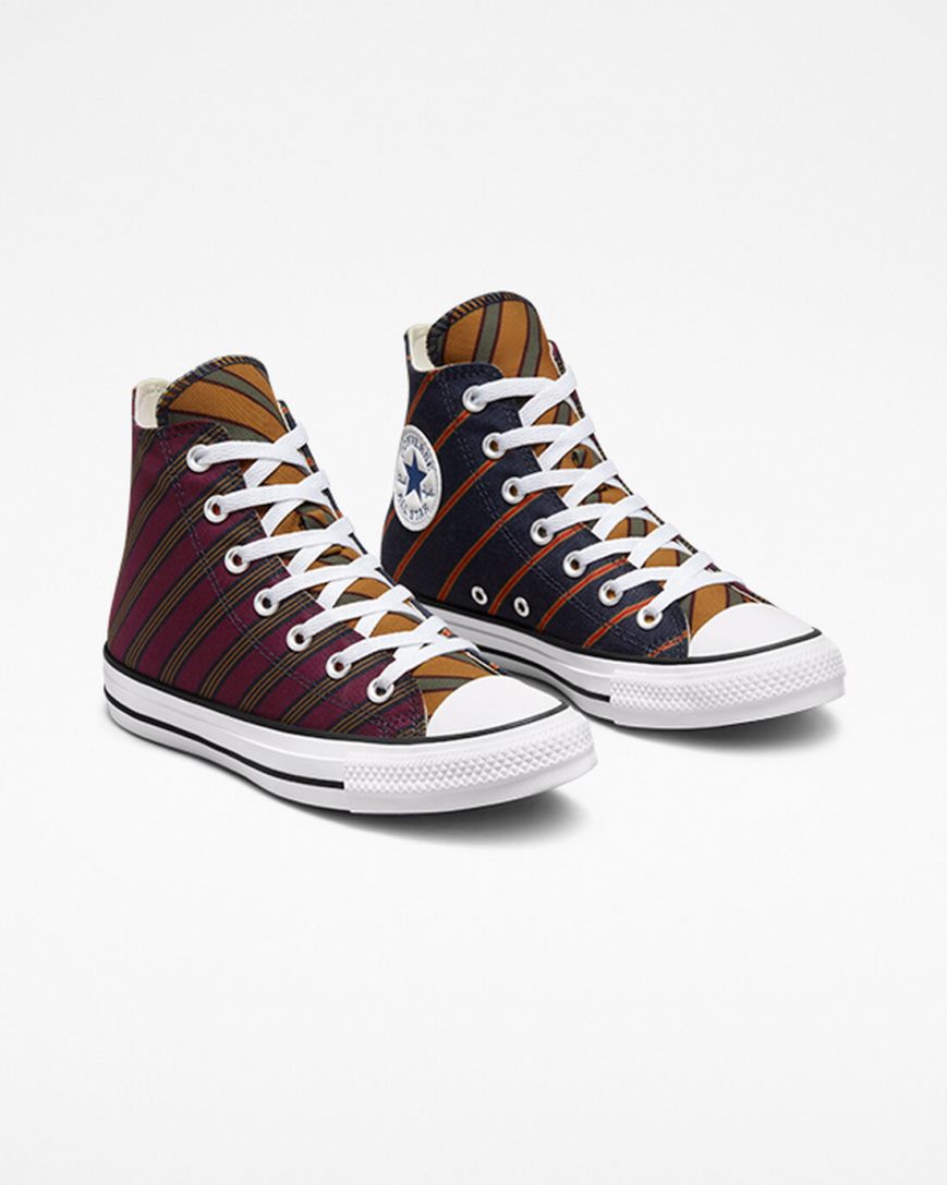 Men's Converse Chuck Taylor All Star Twisted Classics High Top Shoes Obsidian / Deep Burgundy | AU 3C58ED